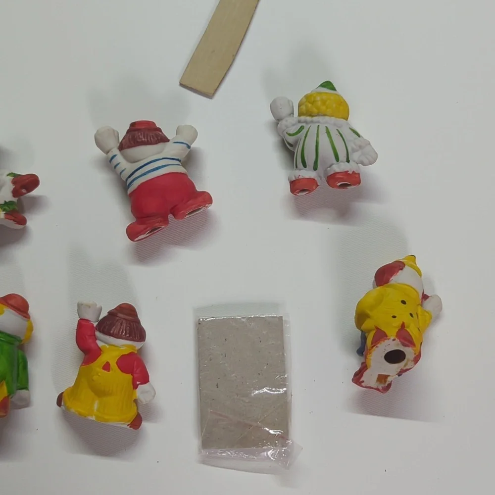Porcelain Clown Candle Holder Set of 6 House of Lloyd Clown cake topper